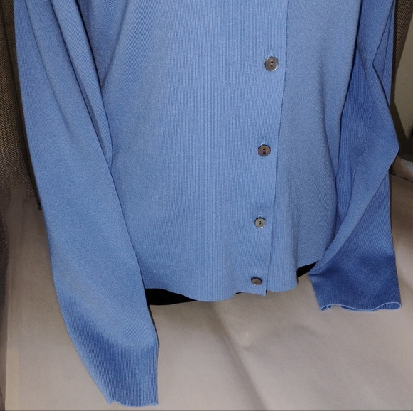 Charter Club Silk Blend Cardigan Sweater 2 Piece Set Petite Medium - Picture 5 of 14